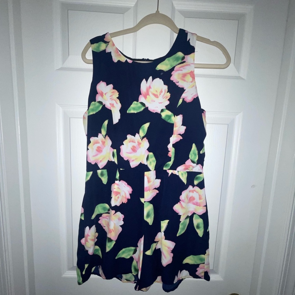 Floral Sleeveless Romper